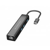 CONCEPTRONIC HUB USB-C 3XUSB3.0 1xRJ45