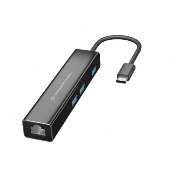 HUB CONCEPTRONIC USB-C 3XUSB3.0 1xRJ45