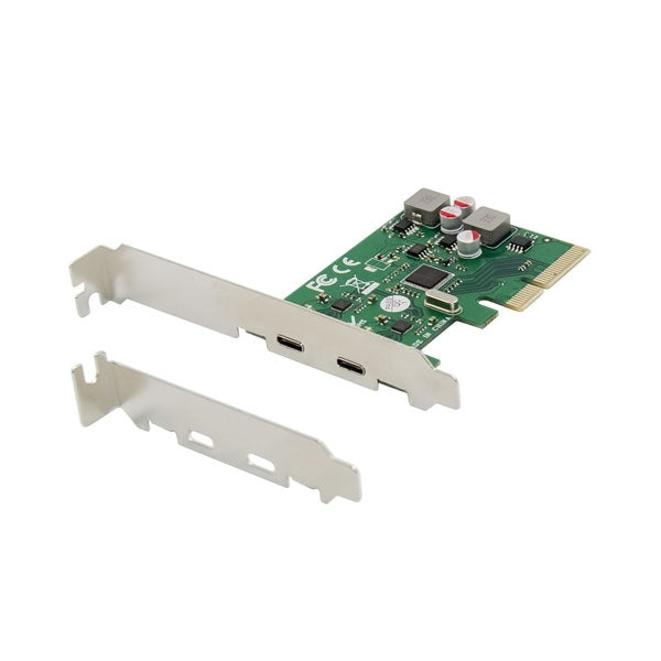 ADAPTADOR PCIE CONCEPTRONIC 2x USB-C AUTOALIMENTACIÓN + PERFIL BAJO