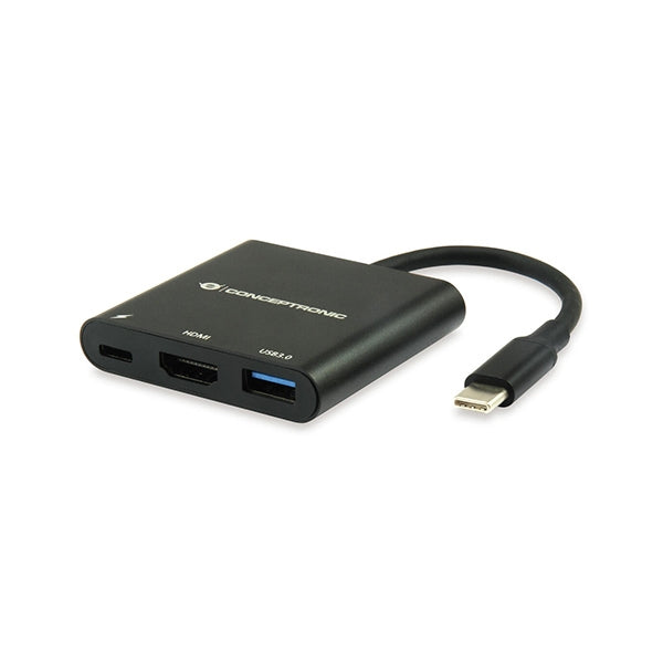 CONCEPTRONIC HUB USB-C 1xHDMI 1xUSB3.0 1xUSB-C PD 60W