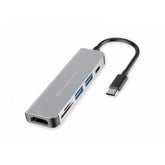 CONCEPTRONIC HUB USB-C 1xHDMI 2xUSB3.0 1xUSB-C PD 1xCARDREADER