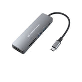 CONCEPTRONIC HUB USB-C 1xHDMI 2xUSB3.0 1xUSB-C PD 1xCARDREADER