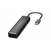 CONCEPTRONIC HUB USB-C 3XUSB3.0 1xLECTOR DE TARJETAS