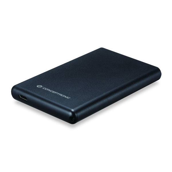 CONCEPTRONIC DISK CASE 2.5 SATA USB-C ALUMINUM BLACK