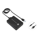 CONCEPTRONIC HUB USB3.0 4 PORT USB3.0 W/ CABLE 90CM BLACK+ POWER CABLE