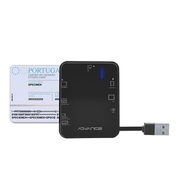 ADVANCE CITIZEN CARD READER + MULTI CARDS FOR PC AND MAC