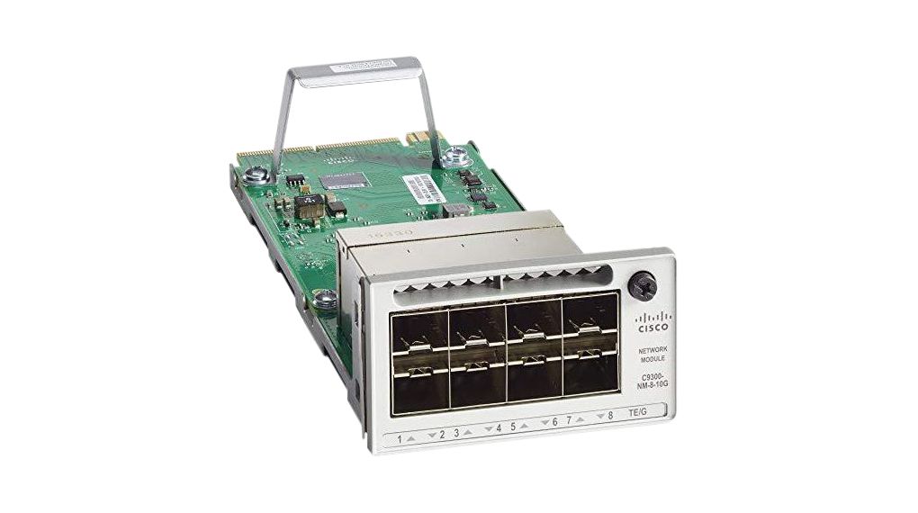 Módulo de red Cisco Catalyst serie 9300 - Módulo de expansión - Ethernet de 1 Gb/Ethernet de 10 Gb/Ethernet de 25 Gb x 8 (C9300X-NM-8Y=)