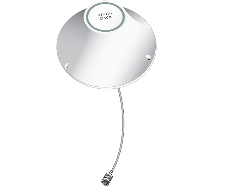 Cisco 4G Indoor Ceiling-Mount Omnidirectional Antenna - Antena - 1,5 dBi (para 700 - 960 MHz), 1 dBi (para 700 - 960 MHz), 1,7 dBi (para 1,7 - 2,2 GHz), 3,2 dBi (para 1,7 - 2,2 GHz), 3 dBi (para 2,5 - 2,7 GHz), 4 dBi (para 2,5 - 2,7 GHz)