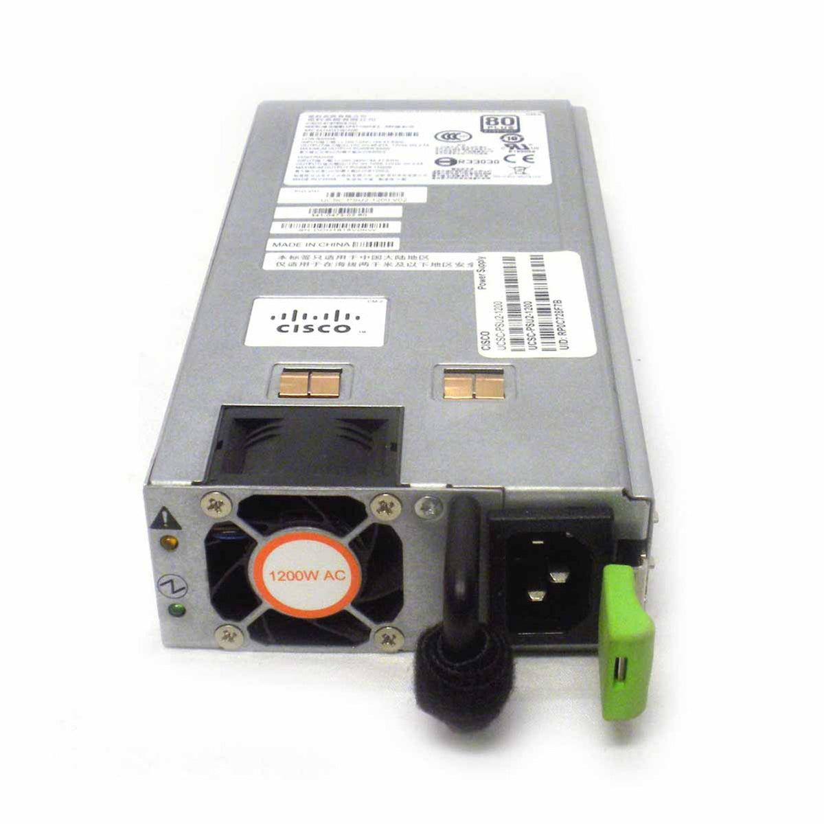 Cisco - Power supply - hot plug/redundant (plug-in module) - AC 180-264 V - 1200 Watt - for UCS C240 M3 High-Density Rack-Mount Server Small Form Factor (UCSC-PSU2-1200=)