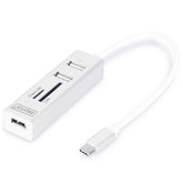 DIGITUS HUB USB 2.0 3xUSB-C/F + 1xSD + 1xMICRO SD CARD READER