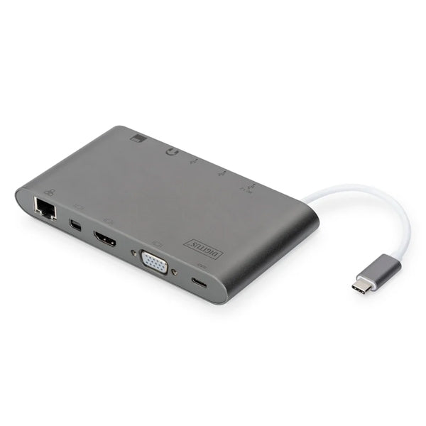 ESTACIÓN DE ACOPLAMIENTO DIGITUS USB-C 11P 3xVIDEO 1xUSB-C 3xUSB3.0 2xTARJETA