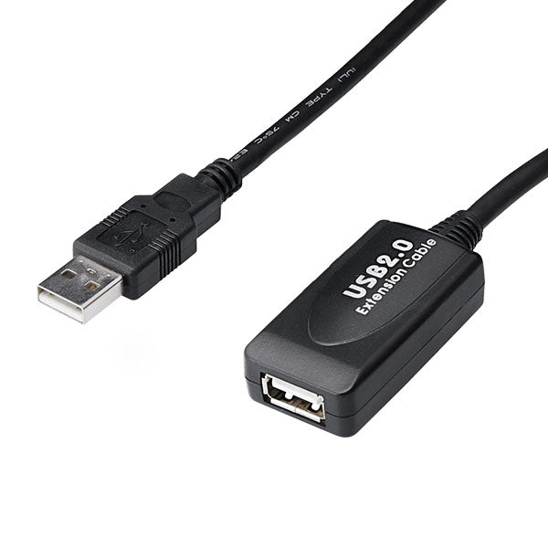 DIGITUS ACTIVE EXTENSION CABLE USB 2.0 BLACK - 15MT