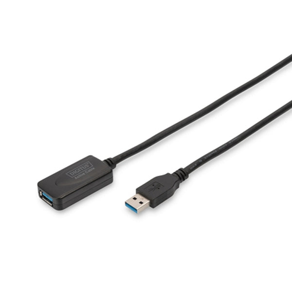 DIGITUS USB 3.0 REPEATER CABLE 5.0 MA/M - A/F BLACK