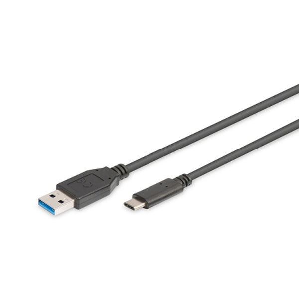 CABLE DIGITUS USB TIPO-C TIPO C A AM/M 1.0M 3A 5GB 3.0 NEGRO