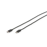 CABLE DIGITUS USB TIPO-C TIPO C A CM/M 1.0M 3A 480MB 2.0 NEGRO