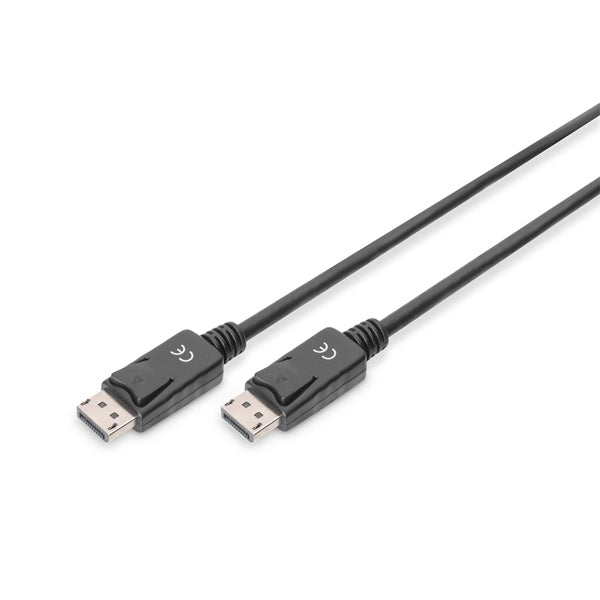 CABLE DIGITUS DP M/M 2.0MW/INTERLOCK DP 1.2 ULTRA HD 4K NEGRO