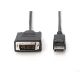 CABLE ADAPTADOR DIGITUS DP - DVI 24+1 M/M 2.0MW/INTERLOCK DP 1.1A NEGRO