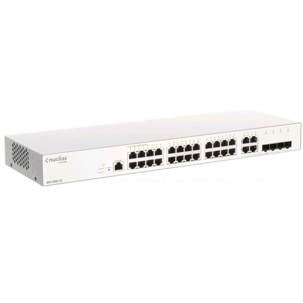 D-LINK NUCLIAS CLOUD SMART SWITCH 28 PUERTOS GIGABIT 4X1G COMBO 370W