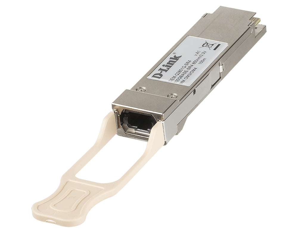 D-Link - QSFP28 Transceiver Module - 100 Gigabit Ethernet - 100GBase-SR4 - multi-mode MPO - up to 100 m - 850 nm