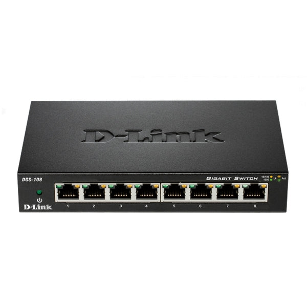 D-LINK SWITCH 8x10/100/1000(HAL/FULL DUPLEX)DESKTOP