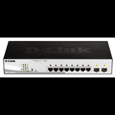 SWITCH INTELIGENTE POE GIGABIT D-LINK 8 PUERTOS 10/100/1000MBPS + 2 SFP. (65W)