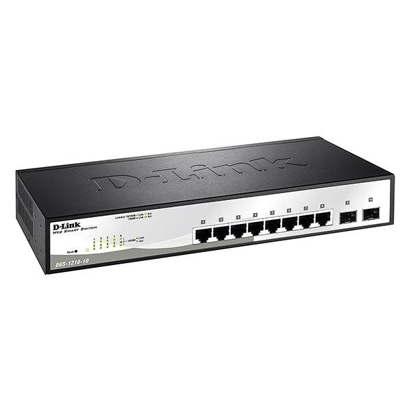 D-LINK SMART SWITCH 10x1000 + 2xCOMBO SFP(FANLESS)