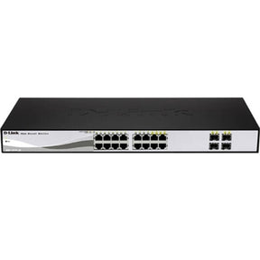 D-LINK 16-PORT 10/100/1000MBPS GIGABIT SMART SWITCH + 4 COMBO 1000BASET/SFP