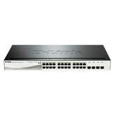 INTERRUPTOR INTELIGENTE D-LINK GIGABIT 24x1000 POE + 4xCOMBO-RACK