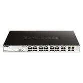 D-LINK 28-PORT GIGABIT POE+ (24P POE) SMART SWITCH INCL 4-PORT SFP COMBO (193W)