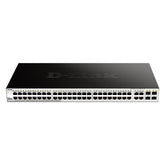 INTERRUPTOR INTELIGENTE GIGABIT D-LINK DE 52 PUERTOS 10/100/1000 MBPS INCLUYE COMBO SFP DE 4 PUERTOS