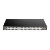 SWITCH GESTIONADO INTELIGENTE GIGABIT DE 48 PUERTOS D-LINK CON 4 PUERTOS 10G SFP+