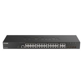 CONMUTADOR D-LINK 24 PUERTOS GIGABIT ADMINISTRADO MÁS 4 COMBO 1000BASET/SFP