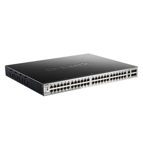 CONMUTADOR D-LINK 48X10/100/1000BASE-T POE 370W L3 STACK MANAG 2X 10GBASE-T + 4XSFP+