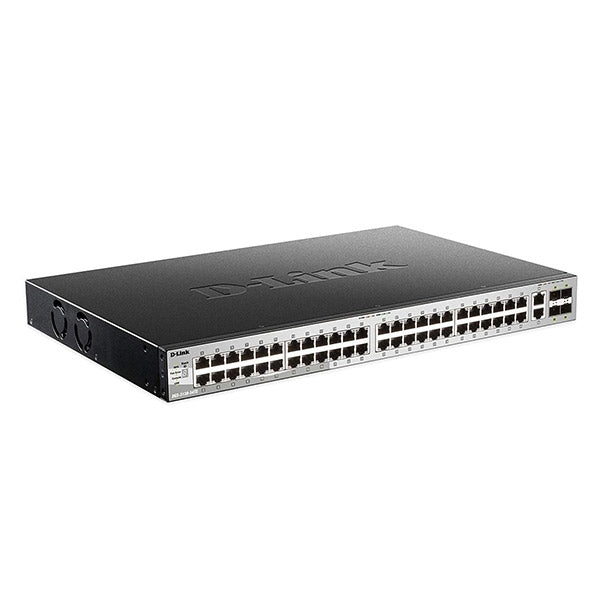 D-LINK SWITCH 48X10/100/1000BASE-T L3 STACK MANAGED 2X10GBASE-T PORTS + 4XSFP+