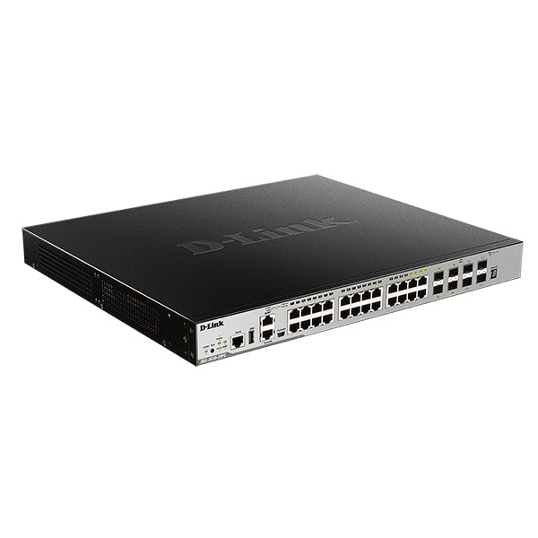 D-LINK SWITCH L3 MANAGED STACKABLE 24xGE POE + 4 10GE SFP+ ST IMG (370W)