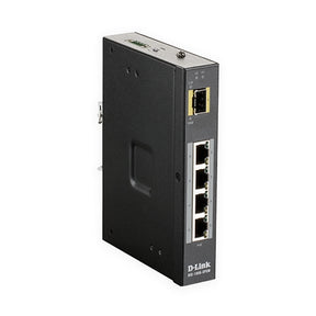 SWITCH INDUSTRIAL D-LINK CARRIL DIN 4x10/100/1000 POE (120W) + 1xSFP (SIN GESTIÓN)