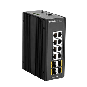 CONMUTADOR D-LINK L2 GESTIONADO INDUSTRIAL DIN-RAIL 8x10/100/1000 + 4xSFP