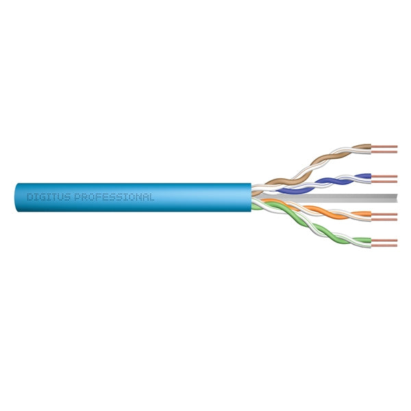 CABLE DE RED DIGITUS COIL CAT6A U-UTP LSZH 500MT AZUL