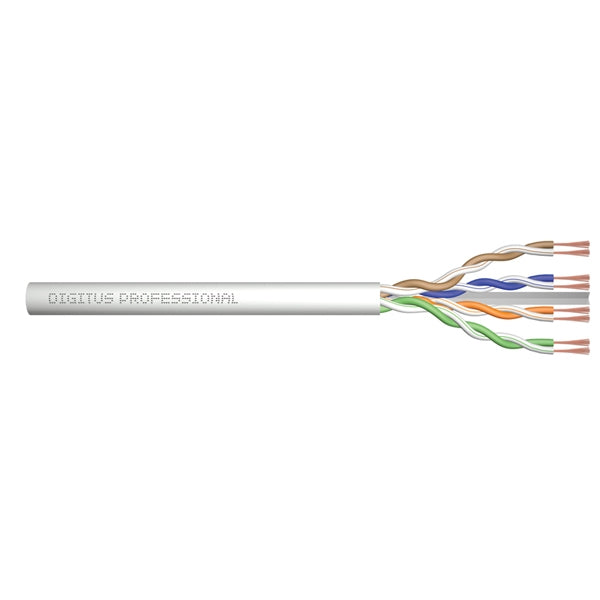 DIGITUS BOBINE CABO REDE FLEXÍVEL CAT6 U/UTP LSZH 100MT