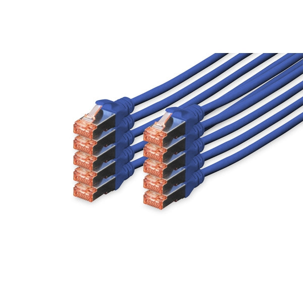 DIGITUS CHICOTE CAT 6 S-FTP LSZH 0.25MT PACK 10 BLUE