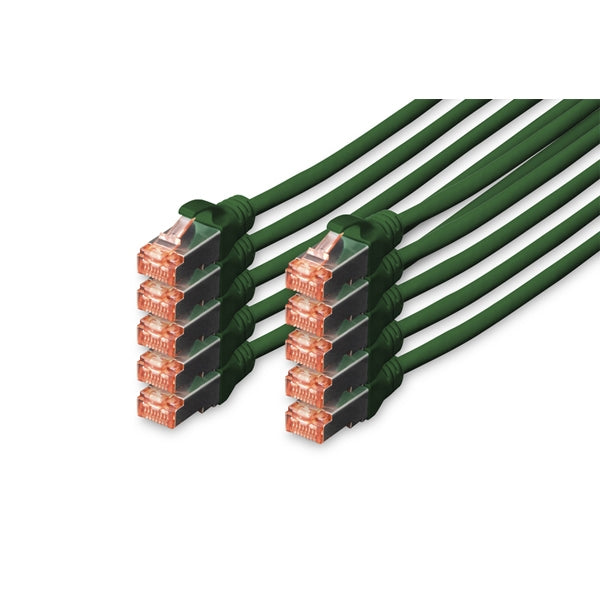 ARNES DIGITUS CAT 6 S-FTP LSZH 0.25MT PACK 10 VERDE