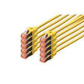 ARNES DIGITUS CAT 6 S-FTP LSZH 0.25MT PACK 10 AMARILLO