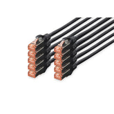 DIGITUS CHICOTE CAT 6 S-FTP LSZH 0.5MT PACK 10 PRETO