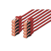 DIGITUS HARNESS CAT 6 S-FTP LSZH 0.5MT PACK 10 RED