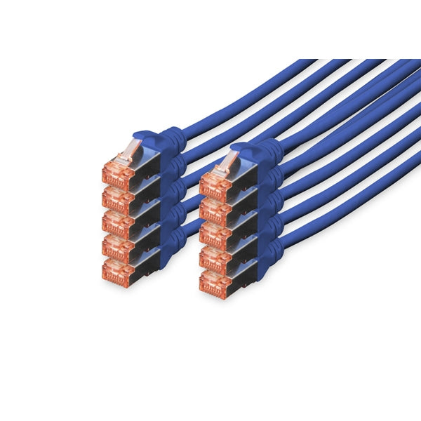 DIGITUS CHICOTE CAT 6 S-FTP LSZH 1MT PACK 10 BLUE