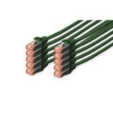 DIGITUS HARNESS CAT 6 S-FTP LSZH 1MT PACK 10 GREEN