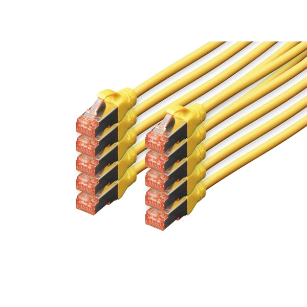 DIGITUS HARNESS CAT 6 S-FTP LSZH 1MT PACK 10 YELLOW