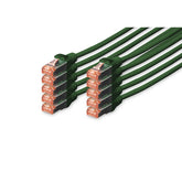 DIGITUS HARNESS CAT 6 S-FTP LSZH 2MT PACK 10 GREEN