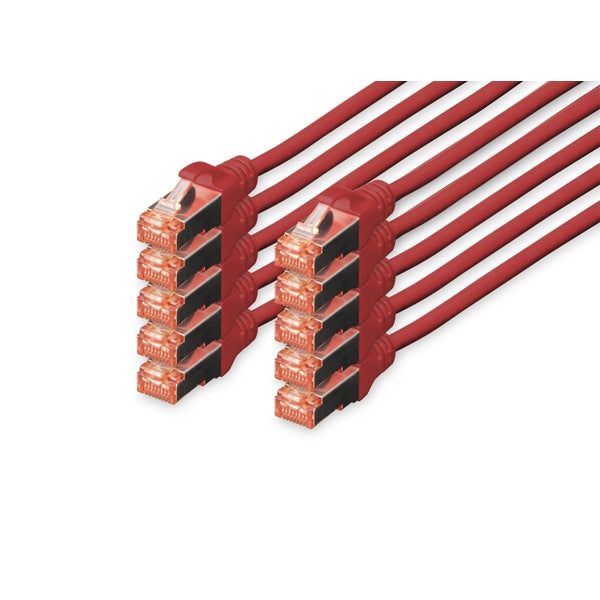 DIGITUS HARNESS CAT 6 S-FTP LSZH 2MT PACK 10 RED