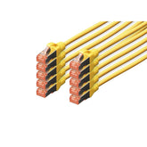 ARNES DIGITUS CAT 6 S-FTP LSZH 2MT PACK 10 AMARILLO